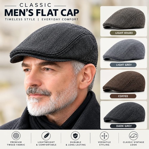 Men flat cap - men's,
