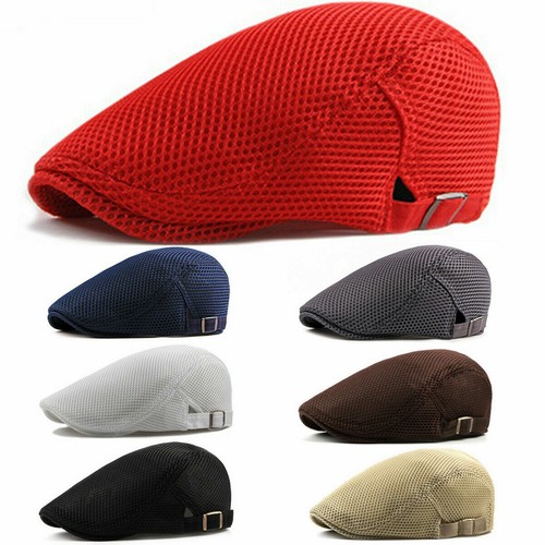 Men mesh hat flat cap - flat,