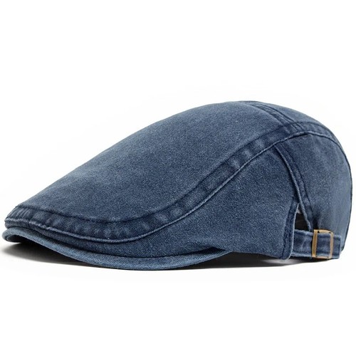Men flat cap - men, washed