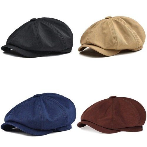 Panels newsboy flat cap mens - 8,