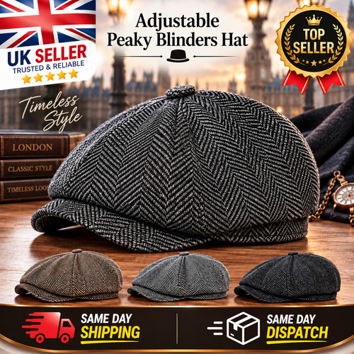 Adjustable peaky blinders hat - adjustable,