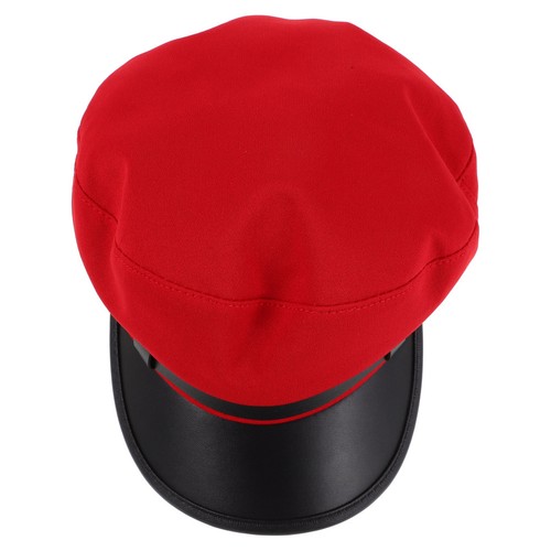 Unisex red beret flat - red, cap
