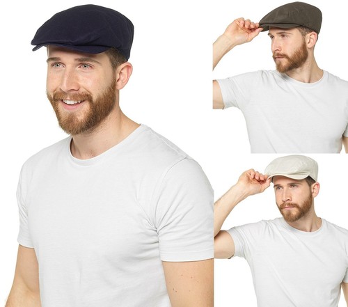 Mens linen flat - mens, cap