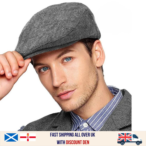Men flat cap washed - men,