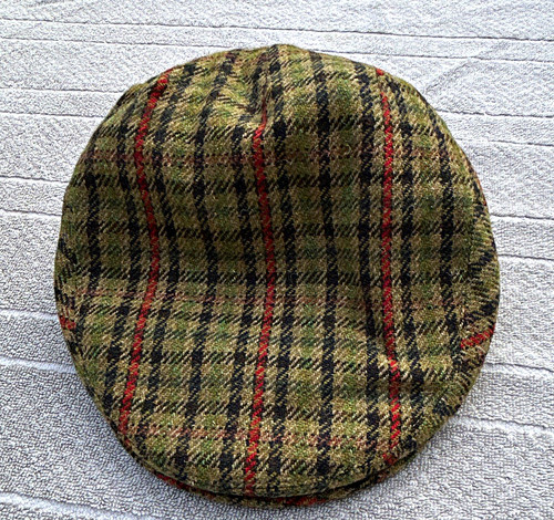 Men tweed plaid flat cap - men's,