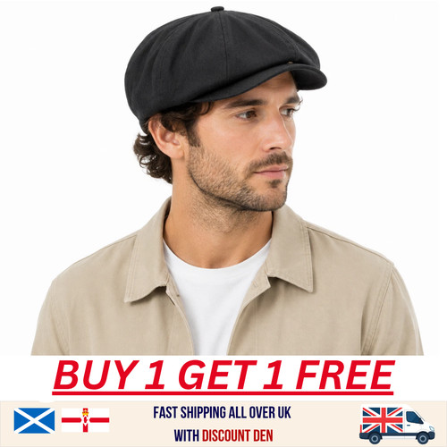 Flat cap with - peak, 'shelby'