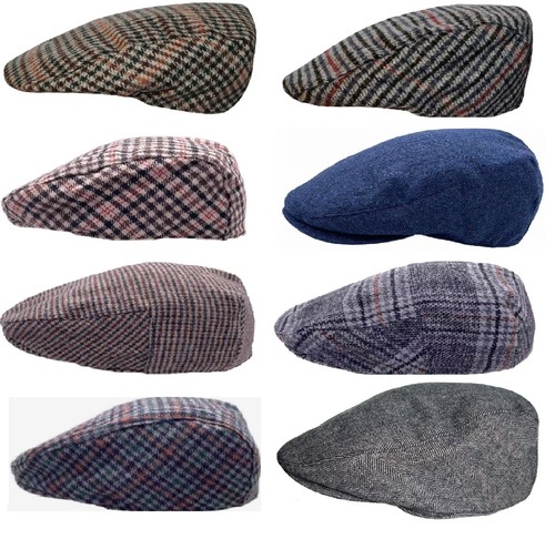 Tweed check flat - flat, cap