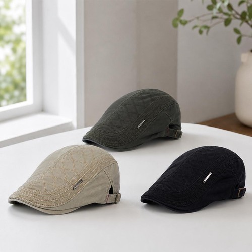 Retro men cotton ivy flat - flat, cap