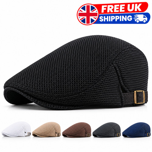 Men flat cap - men, washed