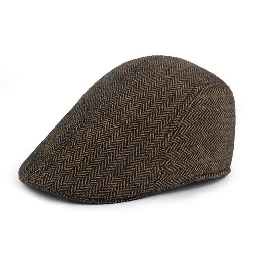 Dark grey tweed flat - dark, mens