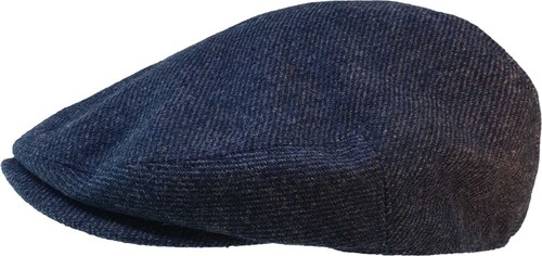 Unisex wool partly flat cap - flat,