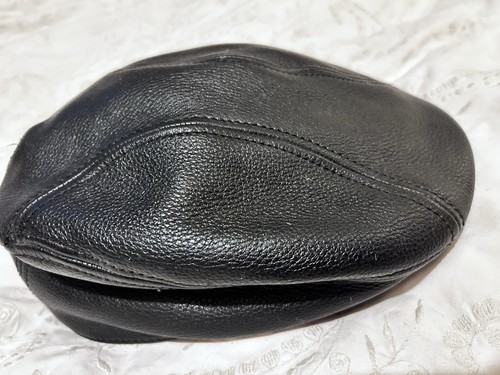 Stetson black flat cap - black, s/m