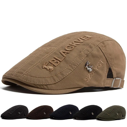 Men flat cap washed - men,